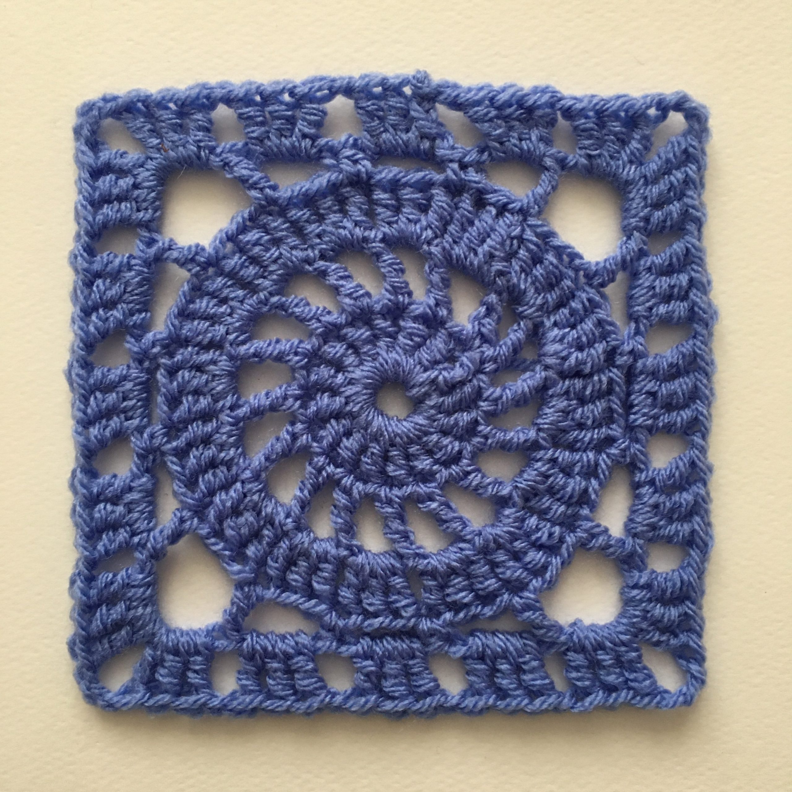 Blue crochet square from the Gilmore Girls. 
